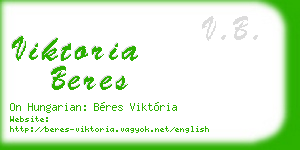 viktoria beres business card